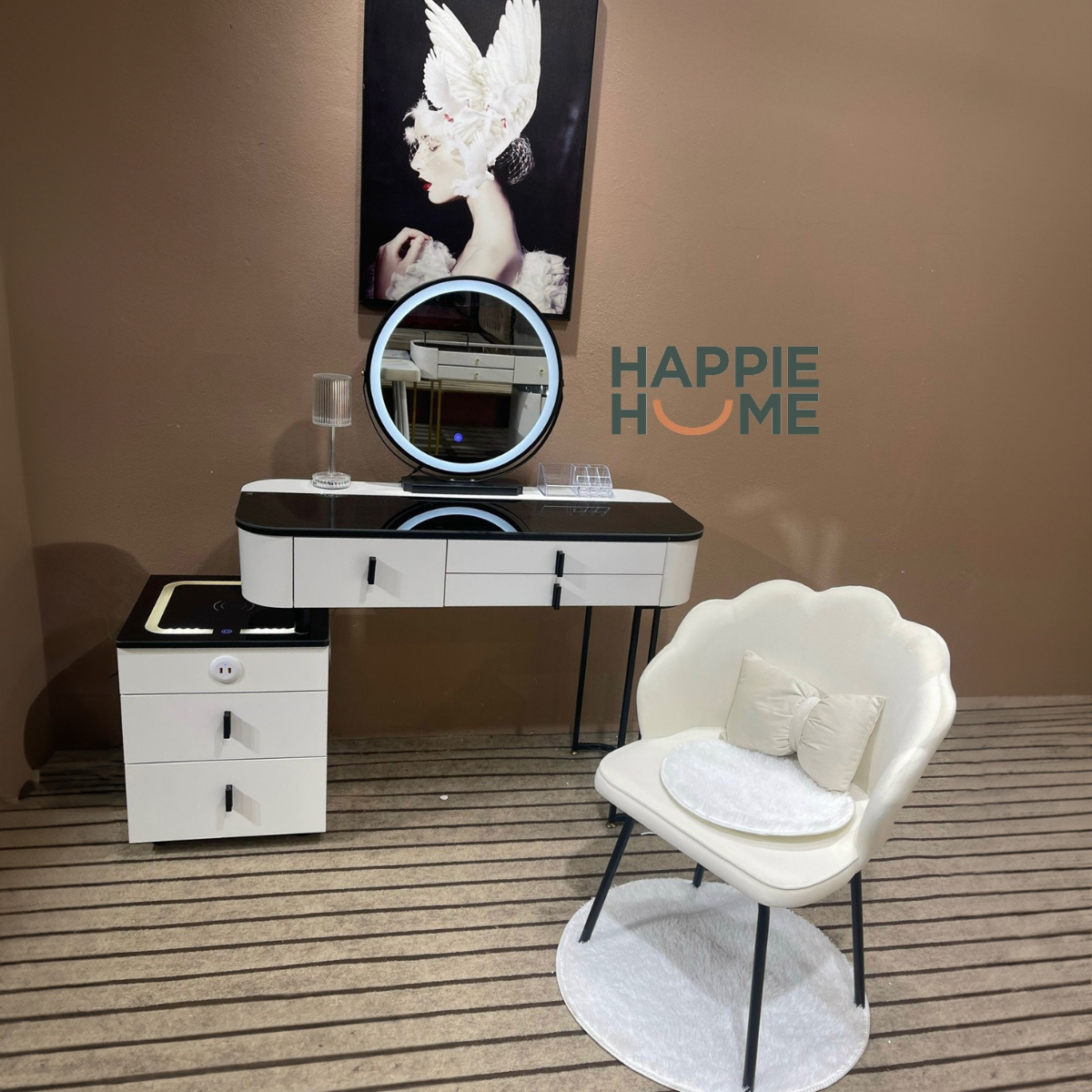 Bàn trang điểm nhập khẩu HAPPIE HOME BPN02